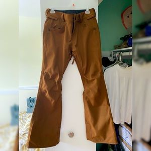 Volcom Species Stretch pants bootcut, small, brown